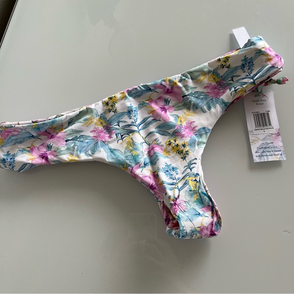 LoveShackFancy X Hurley• Hawaiian Hibiscus Reversible Cheeky Hipster Bottom - Picture 7 of 17